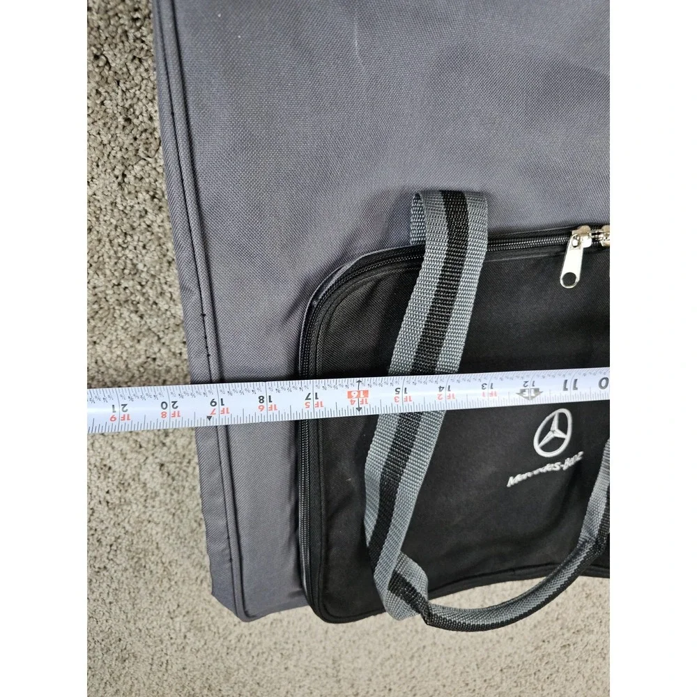 Mercedes Benz Travel Bag Tote Weekender Luggage Canvas Large 19x19 #3 Black Gray